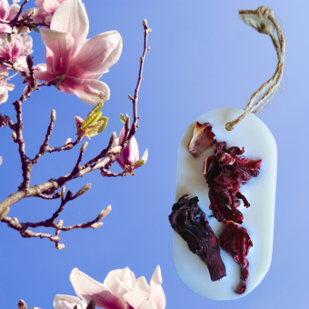 Zawieszka o zapachu MAGNOLII - sojowy wosk zapachowy Magnolia
